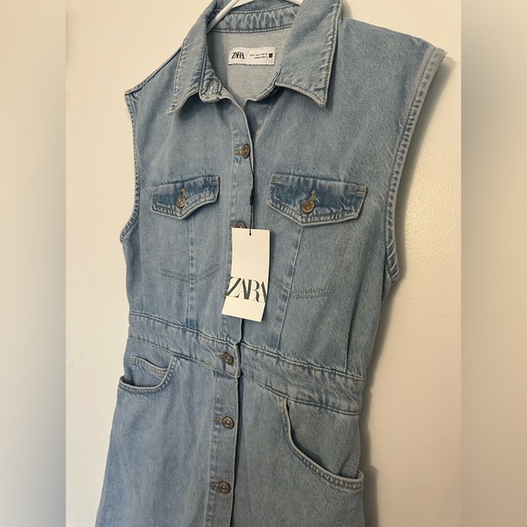 NewZARA jean dress size Medium - Picture 4 of 7
